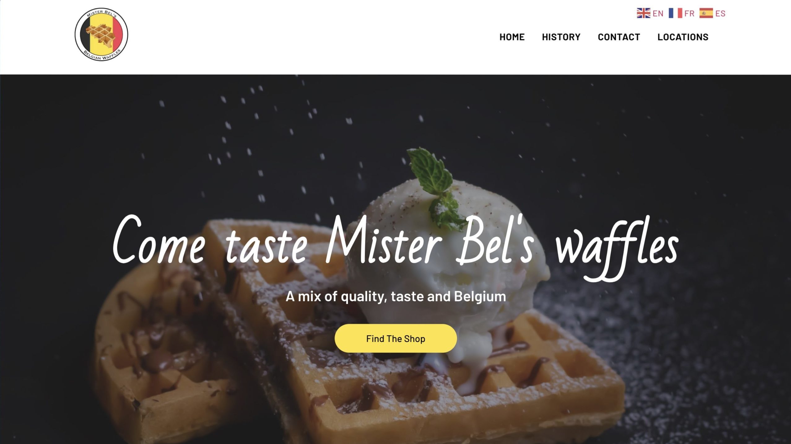 Mister Bel's website homepage